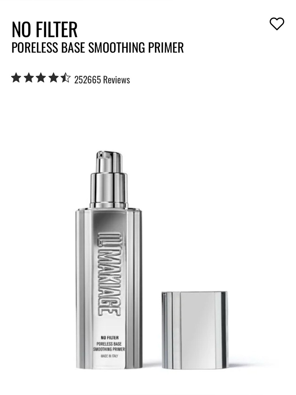 IL MAKIAGE No Filter Poreless Base Smoothing Primer